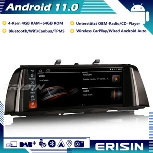 10.25" Android 11 GPS Autoradio DAB+CarPlay Wifi USB BT 64GB BMW 5 Serie F10 F11 - Bild 1 von 14