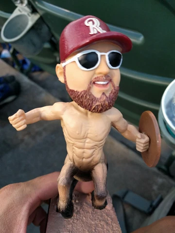 Michael Grubes Frisco Roughriders sGA Centaur Bobblehead Cover