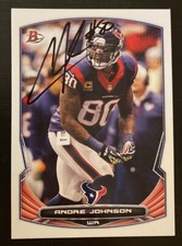 Andre Johnson Houston Texans Autographed Signed Football Card