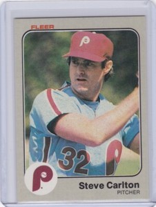 1983 Fleer Baseball Card #155 Steve Carlton Philadelphia Phillies - Mt