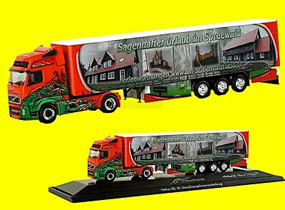 Volvo Fh Gl XL Piano Tenda Sz Spreewald Schulisch GS Trasporti 1:87 Herpa PC - Immagine 1 di 4
