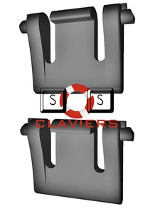 Corsair K55 RGB Pro XT Keyboard Spare Replacement Tilt Leg Stall Foot Feet Set - Picture 1 of 3