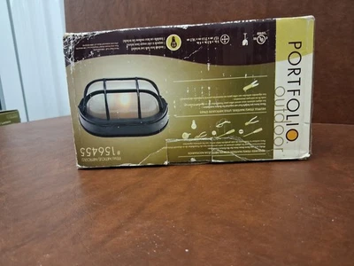 NEW Deck Light Portfolio Outdoor, Matte Black Finish # 156455 - Image 1 of 3