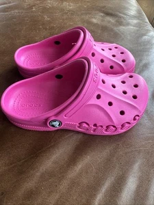 Crocs Clog Juniors Size J2 Electric Pink Never Worn NWOT Size 2 - Bild 1 von 8
