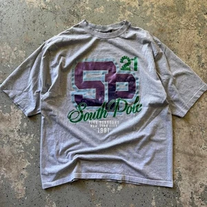 Southpole NYC 1991 Streetwear T Shirt Gray Purple Graphic Tee Size Large Vintage - Picture 1 of 6
