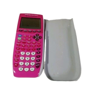 Texas Instruments TI-84 Plus Silver Edition Pink Graphing Calculator Tested - Picture 1 of 7