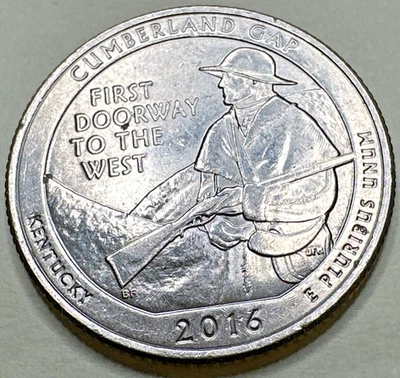 2016 D Cumberland Gap NP Quarter 25C 1652X - Image 1 of 3