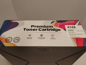 414X W2020X Toner de Remplacement pour Cartouches de Toner HP 414X Pack de 4 Haut Rendement... - Photo 1/7