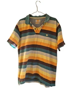 Fat Face Herren Poloshirt gestreift Gr. L - 100% Baumwolle, Freizeit Retro Style - Bild 1 von 9