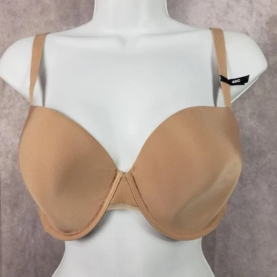 DKNY Sujetador Mujer 40C Beige Desnudo Con Aros Ligeramente Forrado Camiseta Todos los Días Foto 1 de 4