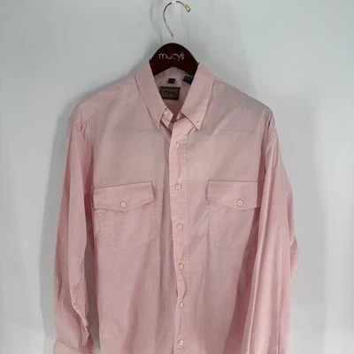 Roper Оксфорд Western карманы классический пуговицах платье рубашка персиковый розовый размер 35 - Изображение 1 из 4