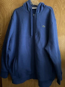 LACOSTE MEN'S ZIP FRONT HOODED SWEATSHIRT SIZE 2XLB - Picture 1 of 4
