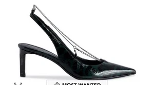 Zadig & Voltaire scarpe corte prima notte décolleté noir vintage brevetto taglia 37 US 7 - Foto 1 di 12