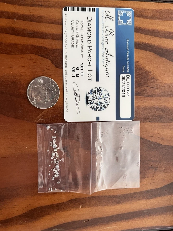 Suelto Natural VS1 Diamante G-M Color 1 Quilate de Peso Varios Lotes Ver Fotos Foto 1 de 4