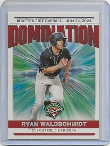 2024 Ryan Waldschmidt Panini Prospect Edition Domination MLB #5 Arizona - Picture 1 of 2