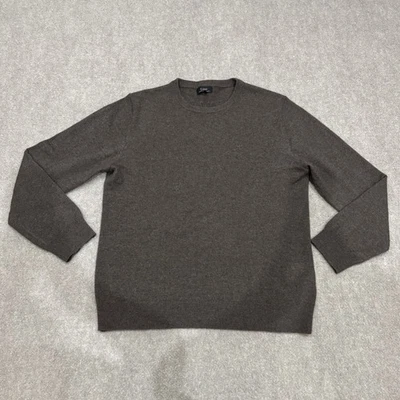 Quince 女式大码棕色 100% 蒙古羊绒圆领毛衣 — 第 1/4 张图片