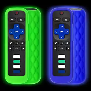 (Pack of 2) Remote Cover Case for Roku TV Remote Control/Silicone Protective Sle - Picture 1 of 7