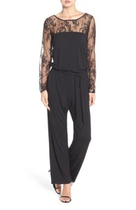 BB DAKOTA BECKENHAM BLOUSON BLACK JUMPSUIT  sz S - Picture 1 of 5
