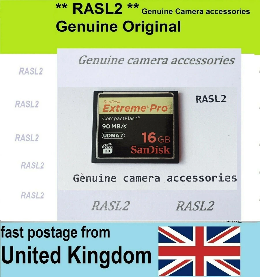16 GB SanDisk Extreme Pro 90 MB/s UDMA7 Compact Flash CF Memory Card D800 D810 - Image 1 of 2