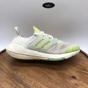 Adidas UltraBoost 22 White Green Men's Size 7 Running Shoes Sneakers GX5913 - Picture 1 of 10