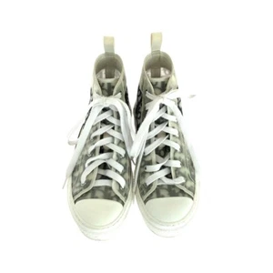 Dior Oblique Sneakers High-top sneakers white white black fabric/rubber - Picture 1 of 10