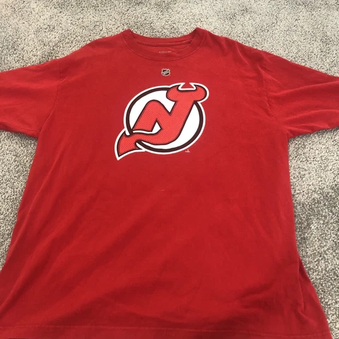 Brodeur T Shirt XL Mens Reebok NWT New Jersey Devils NHL 100% Cotton Hockey Red Cover