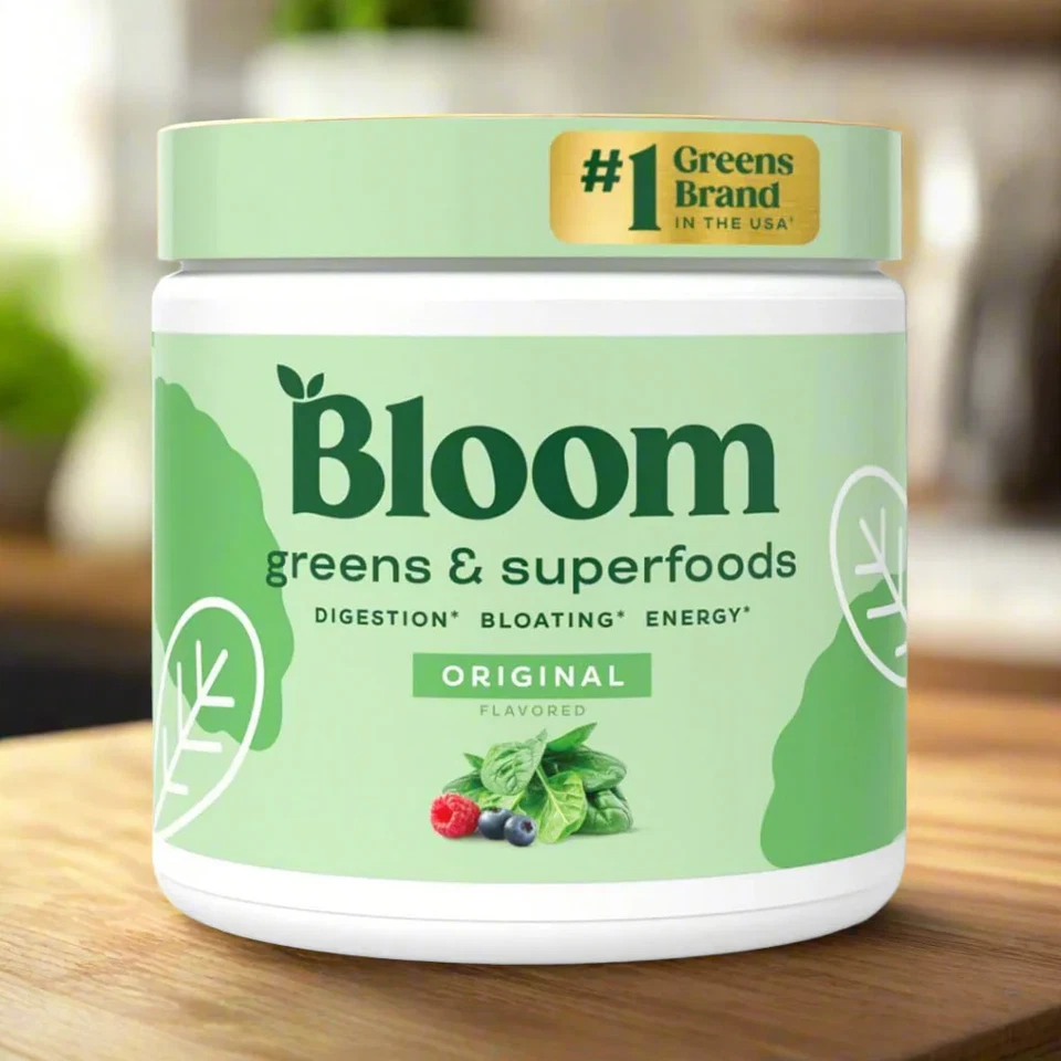 Bloom Greens & Superfoods Supplement Powder Coconut 6.51 Oz 30 Exp2/26