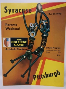 October 31 1970 SYRACUSE vs PITTSBURGH Football Program - Picture 1 of 4