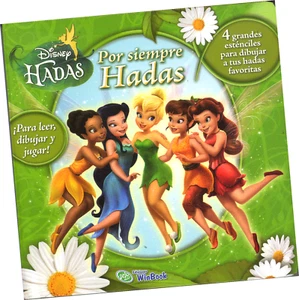 LIBRO INFANTIL CON ESTÉNCILES "HADAS POR SIEMPRE", EN ESPAÑOL - Picture 1 of 2