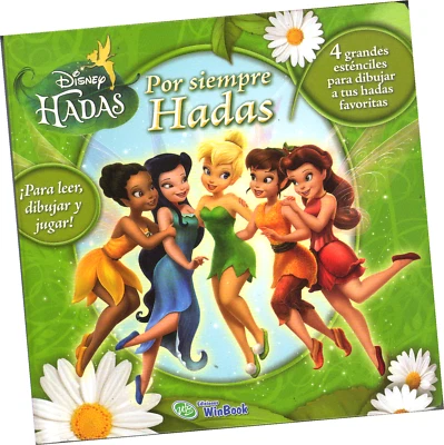 LIBRO INFANTIL CON ESTÉNCILES "HADAS POR SIEMPRE", EN ESPAÑOL - Image 1 of 2