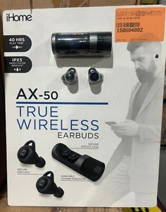 IHome AX-50 True Wireless Earbuds With Charging Case - Picture 1 of 2