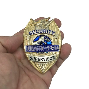 Jurassic World 24 KT Gold Plated Security Supervisor Badge Serialized 1-50 JWG - Picture 1 of 4