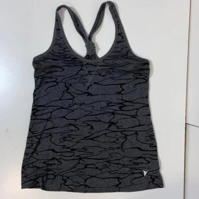 Old Navy l Gray/Black Racerback Fitted Workout Tank Size XS - Image 1 of 4