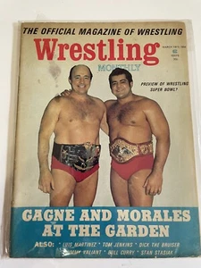 Revista mensual de lucha libre marzo 1973 Greg Gagne Pedro Morales Jimmy Valient WWF - Imagen 1 de 6