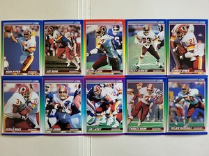 1990 Score WAS Commanders Team Set of 20 Football Card - Monk/Clark/Rypien/Byner