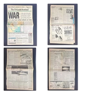 Iraq War Newspaper Original 1991 - Picture 1 of 5