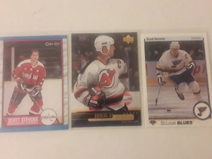 Lot 0f (9) Various Scott Stevens Hockey Cards - Picture 1 of 3