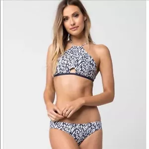 TAVIK Rylan Bikini Top in Ombre Blue Mahiki Animal Print XS NWT - Picture 1 of 10