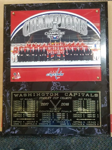 Washington Capitals 2017-2018 Stanley Cup Champions 12" X 15"  Plaque Cover
