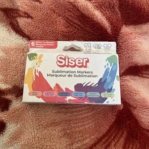 Set Of 6 Siser Pastel Pack Sublimation Markers Chisel Tip - Picture 1 of 2