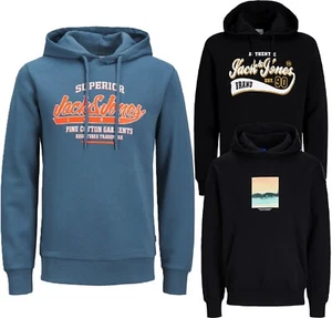 Jack Jones Herren Kapuzenpullover Hoodie Sweat Shirt Jacke Männer Marken - Bild 1 von 26