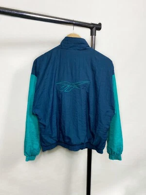 Chaqueta de nailon Reebok vintage para mujer años 90 rara talla grande pequeña Foto 1 de 4
