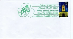 WEE IRISH STATION, ERIN, TN 1998 FDC12628 - Picture 1 of 1