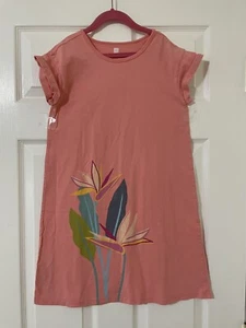 Tea Collection Girls Floral Dress Sleeveless Pink Knee Length Size 12 - Picture 1 of 4