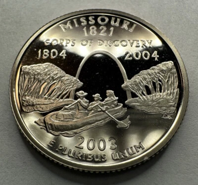 2003-S Missouri State *PROOF* Quarter 25cent Coin from US Mint Proof Set - Image 1 of 4