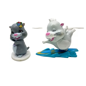 2011 Set of 2 Zhu Zhu Pets Figurine For McDonald's Happy Meal and Cake Topper - Picture 1 of 6