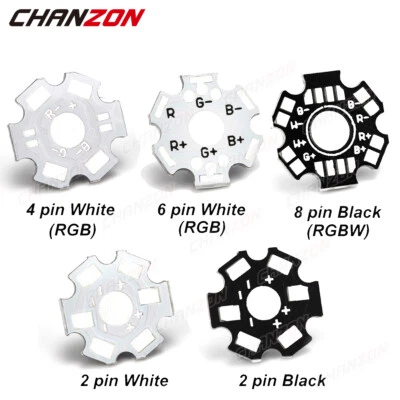 1W 3W 5W 20Mm  RGB RGBW Led Chip Cob Star Aluminum Base Plate Heatsink Pcb Board - Image 1 of 4