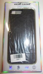 VELVET CAVIAR PHONE CASE FOR IPHONE 7 PLUS BLACK NEW!! - Picture 1 of 3