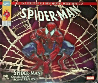 Réplica de escena de cómic de Spider-Man #1 réplicas maestras de estatua Marvel sin usar, en caja 2006  Foto 1 de 4