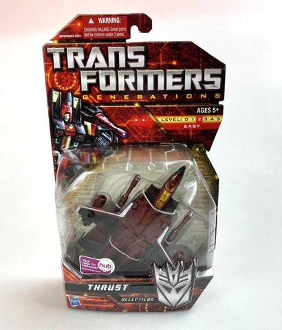Decepticon Thrust Transformers Generations Deluxe Class Figure New 2009 Hasbro Cover